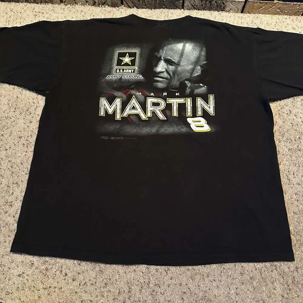 Chase Authentics NASCAR Mark Martin #8 U.S. Army Black Tee